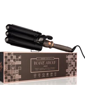 ALMOST FAMOUS Wave Away Triple Barrel Curler with Tourmaline Ceramic Barrels